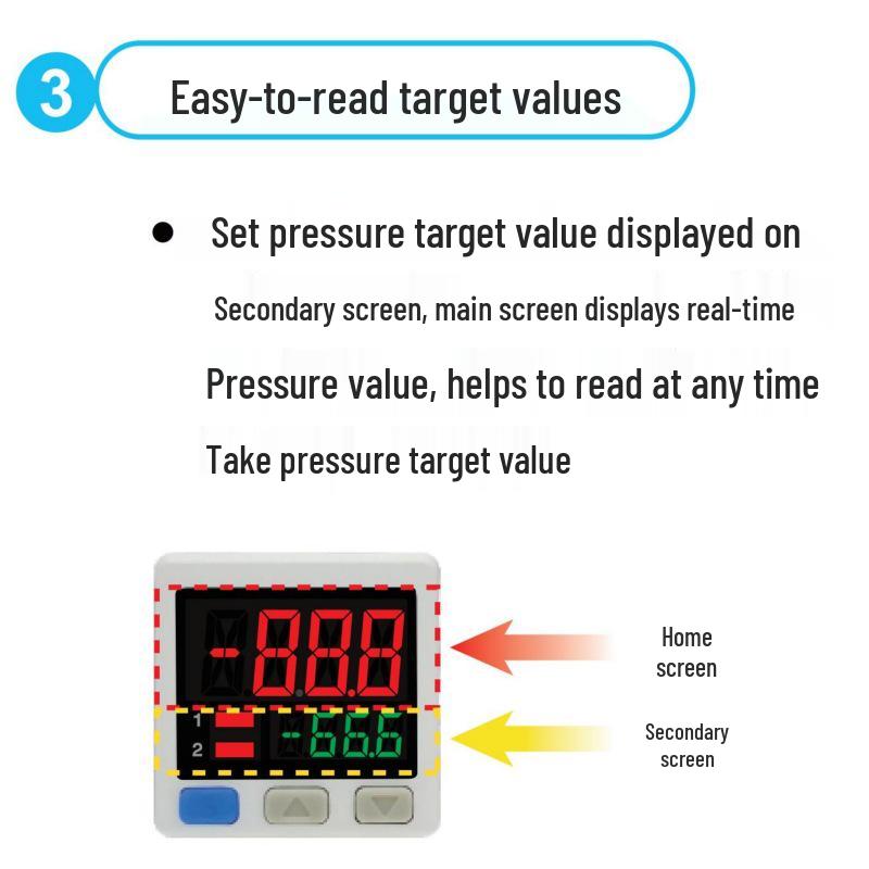 Xiaorui APS-1022PVN Digital Stainless Steel Pressure Gauge YN100bf