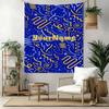 Ethnic Tribal Patterns Custom Your Name Wall Decor Tapestry Art For Pet Memorial Birthdaywedding Party Backdrop Family Gift