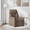 Vidaxl Foldable Armchair, Brown, Upholstered In Fabric