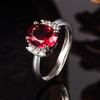 Lindon Classic Copper Alloy Zircon Ring Ladies Jewelry Wedding Promise Party Gift