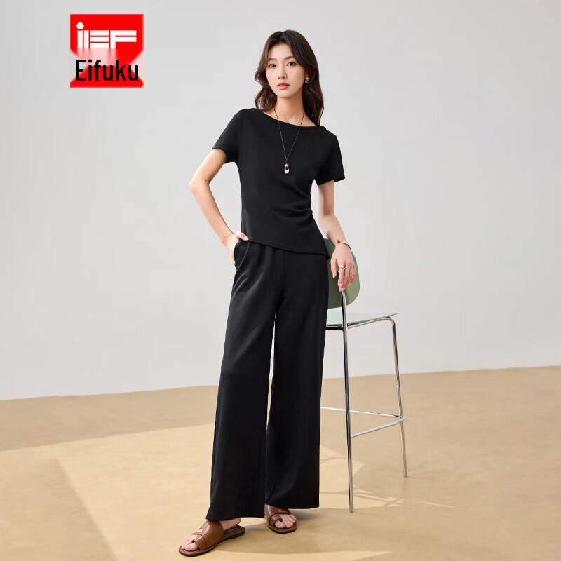 IEF 2026 Summer Korean Casual Two-Piece Set S