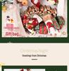 Three-Dimensional Cartoon Christmas Stockings with Decorative Pockets.