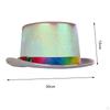 Casual Jazz Top Hat Dress Sun Costume Party Unisex Gentleman Cap for Outdoor Travel