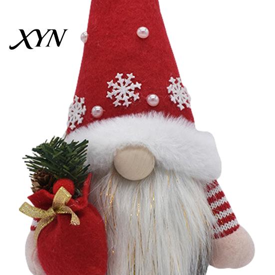 Festive Home Decor Accents Christmas Gnome Plush Figurines, Faceless Santa Stuffed Cloth Dolls, Window Decoration Ornaments Scandinavian Elf Tabletop