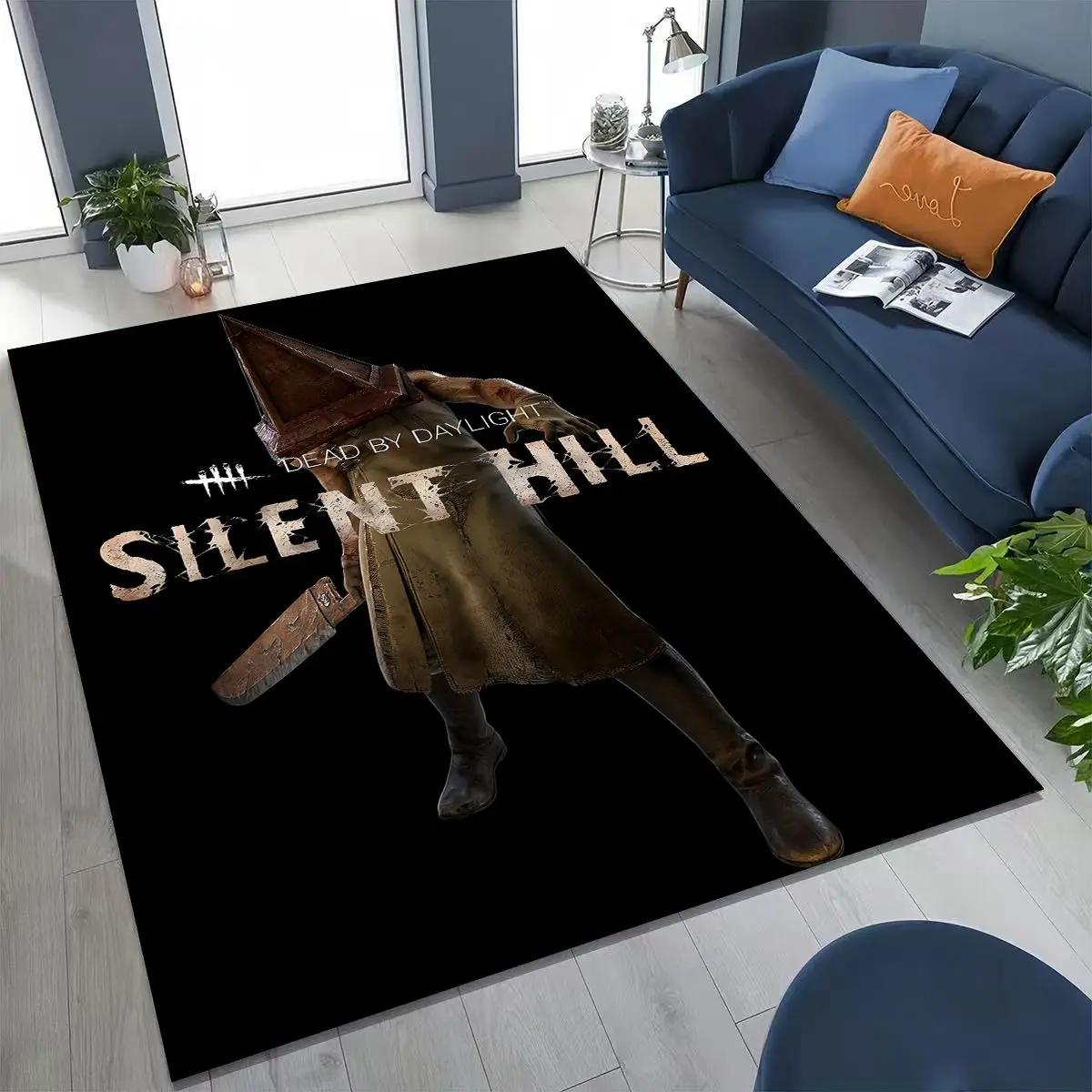 

Классический ковер с артом из хоррор-игры Silent Hill для спальни, гостиной, дивана, домашний придверный коврик, декор, большой детский игровой нескользящий коврик для пола 40x60cm( 15x23in )