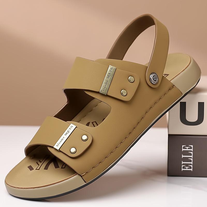2025 summer new men's sandals open-toed beach shoes, Korean version of fashion trend casual sandals two wear men's shoes