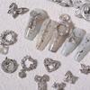 Nail Decor Bow-tie Heart Shape DIY Design Alloy Nail Art Rhinestones Jewelry