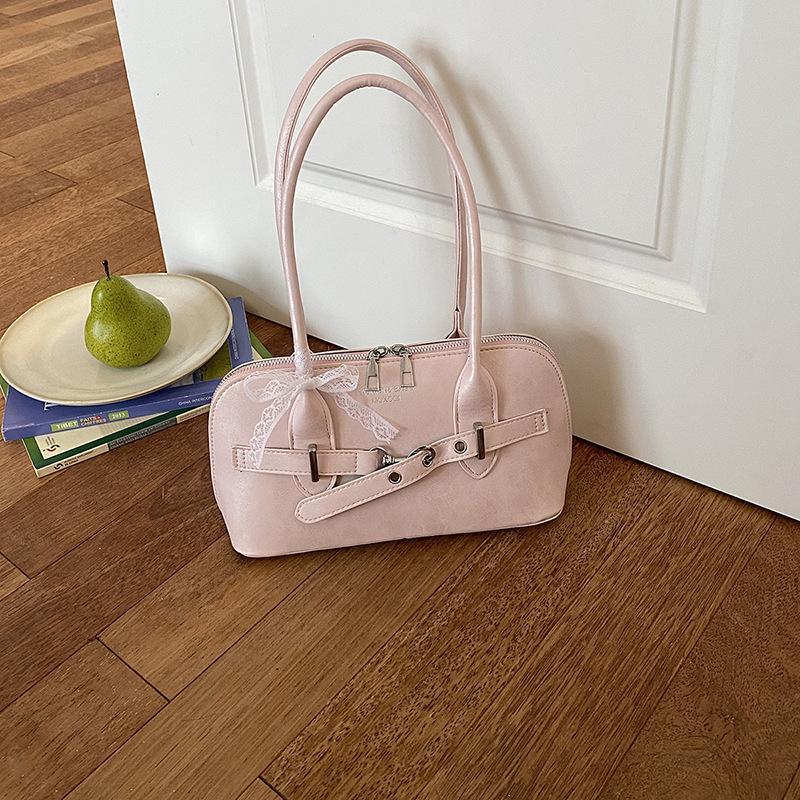 Large-capacity Commuter Retro Simple Casual Crossbody Bag for Women with Shoulder Strap and Underarm Closure