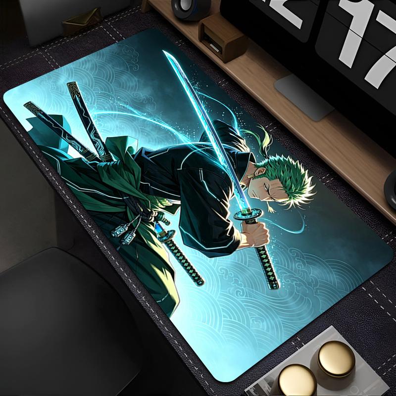 New Anime Mouse Pads Computer Accessories Speed Mousepad Designed Specifically Xxl Gaming Keyboard Mat One Piece Zoro Mouse Mat