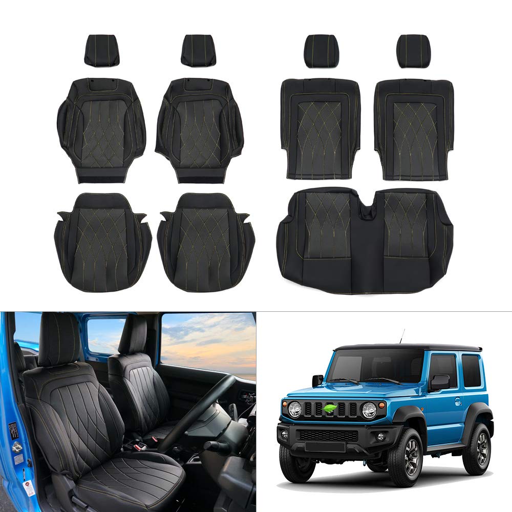 

Cartist New Jimny JB64 Jimny Sierra JB74 Car Seat Cover Set Car Seat Covers Vehicle Specific Design Full Surround Seats JIMNY SIERRA Seat Covers for