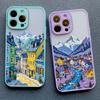 Street View Snow Mountain Town Phone Case For iPhone 16 15 14 Pro Max Plus 13 12 Mini 11 Pro Max 7 8 Plus SE2 XR XS X Back Cover