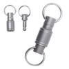 Titanium Alloy Keychain Detachable Car Key Holder° Swivel Quick-Release Tool