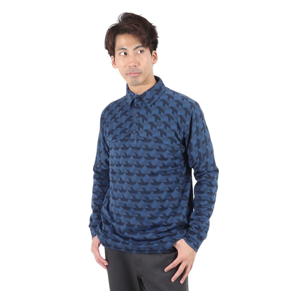 

Bridgestone Golf ZGM04F Men s Long Sleeve Collared Golf Shirt