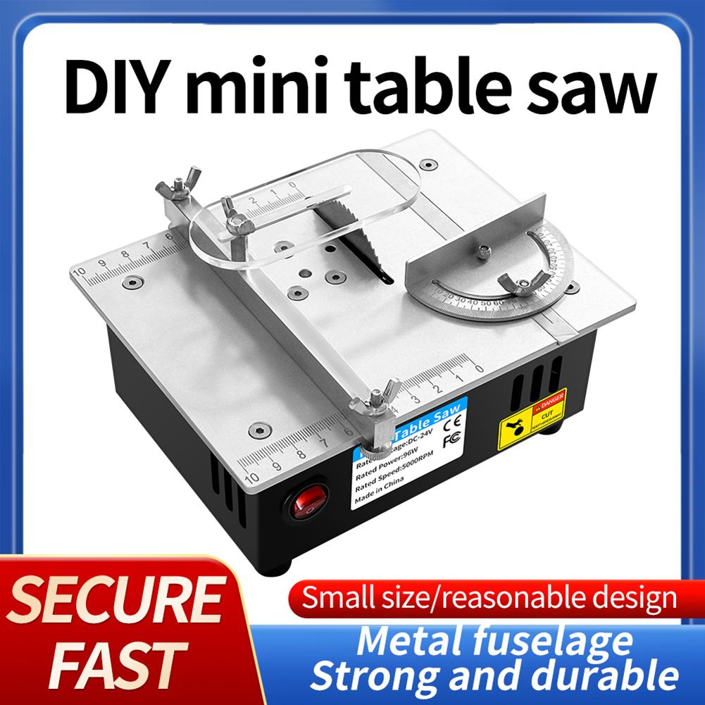 Mini Electric Desktop Saws Portable Small Hobby Table Saw 0.55in Cutting Depth Bench Lathe Cutter Machine Household Cutting Tool