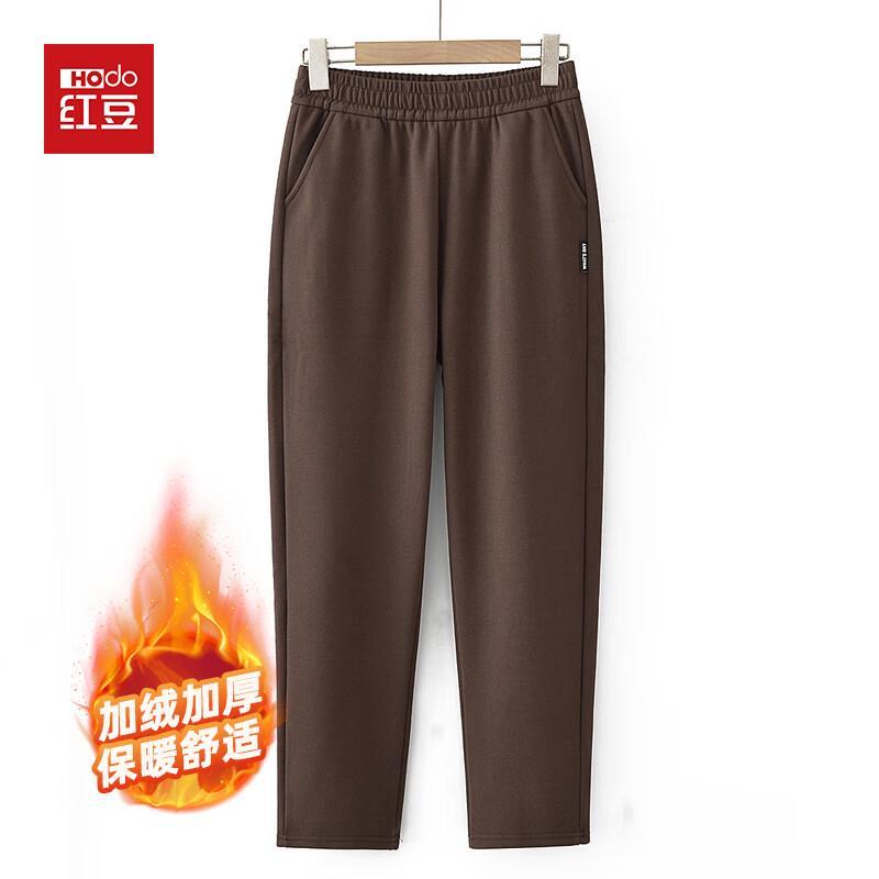 Hodo Damen Winter High-Waist Straight-Leg Casual Hose