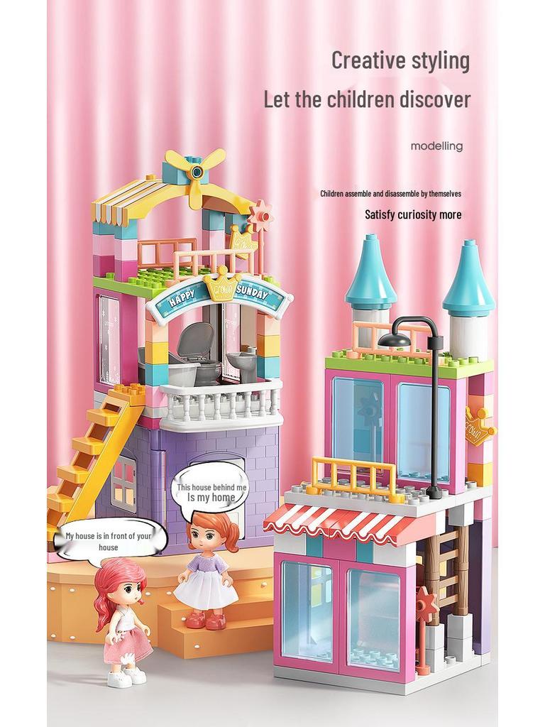 Compatible Large Particle Castle Building Blocks for Kids - Birthday Gift & Brain Teaser for Boys and Girls