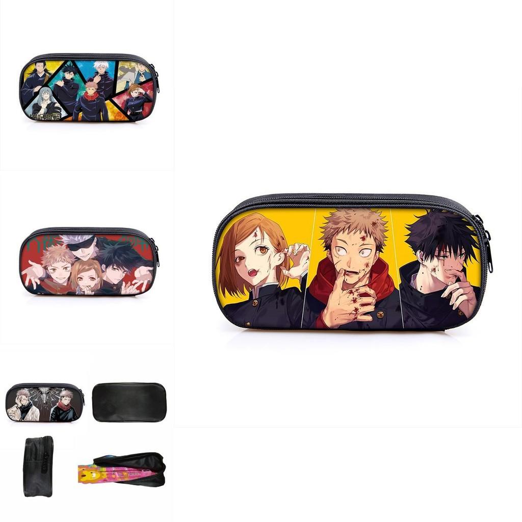 Jujutsu Kaisen Pencil Box With Large Capacity For Students And Makeup Essentials