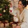 Lamb Plush Christmas Tree Ornament with Soft Wool, Decoration
