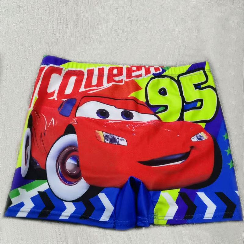 Kids Cartoon Quick-Dry Swim Shorts - Comfortable Boxer Swimwear for Boys M: (5-7 years)