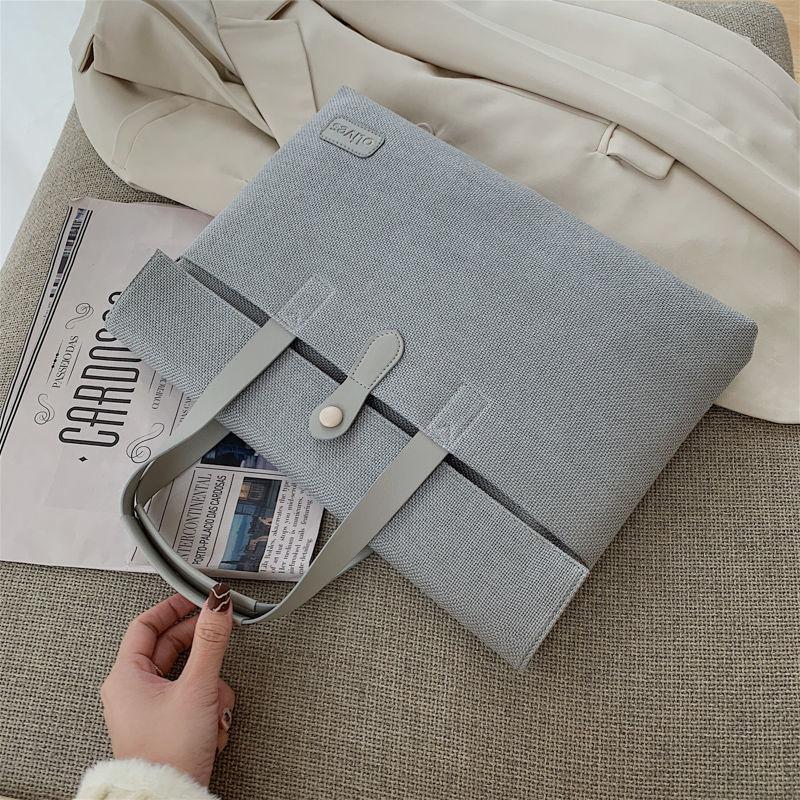 

Высококачественная сумка для ноутбука большой вместимости, женская сумка, универсальная студенческая сумка, сумка для занятий, офисная сумка серый