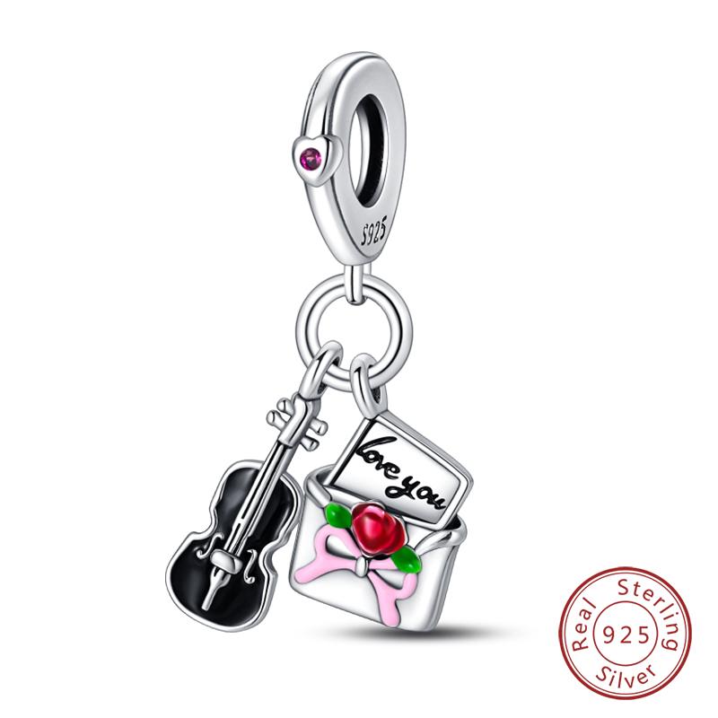 copper Fashion Travel Suitcase Camera Eiffel Tower Charm Bead Charms Pendants Compatible With Authentic Bracelets Do It Yourself Jewellery