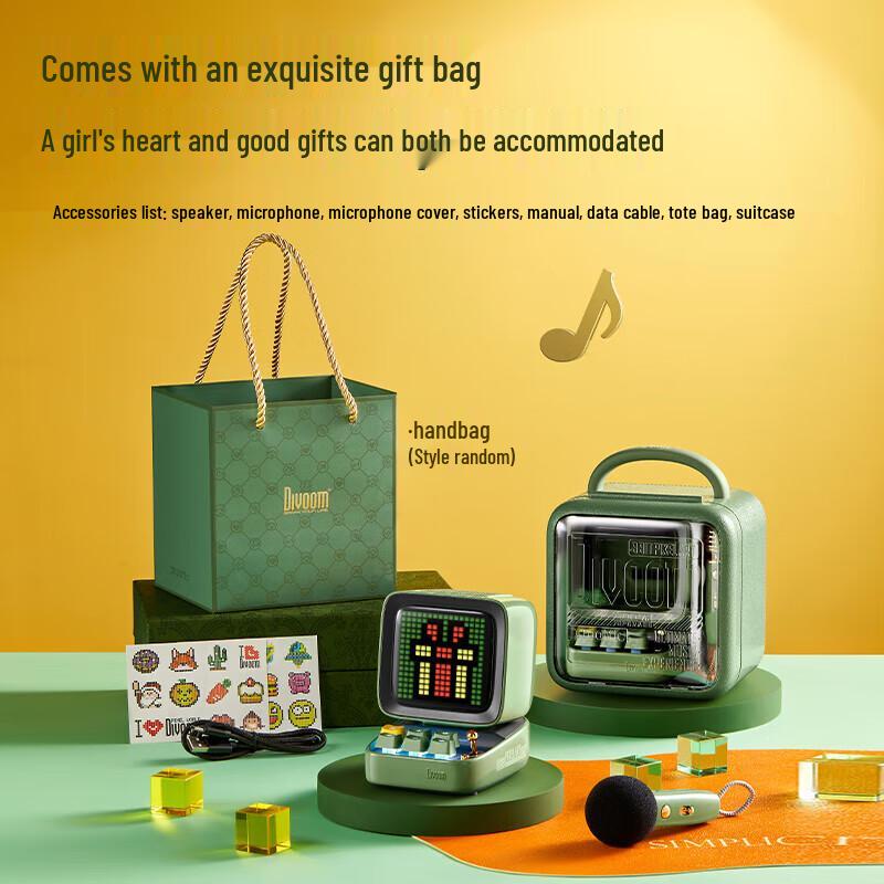 Divoom Ditoo-mic Pixel Art Bluetooth Speaker with Microphone