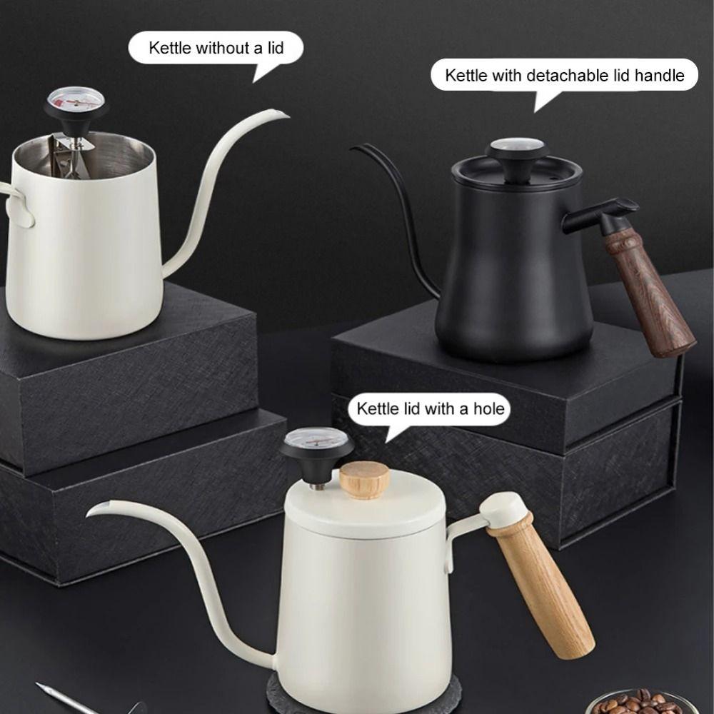 Stainless Steel Coffee Temperature Meter Clip-on Hand Brewed Temperature Monitor  Cafe