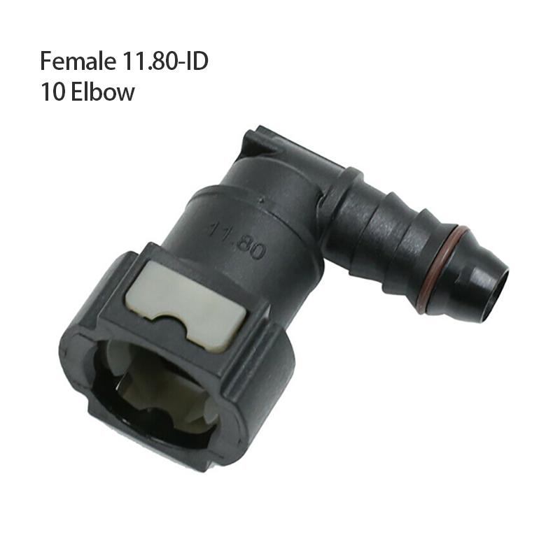 Auto drivstoffledningsslangekobling ID6 7,89 9,89 ID10 11,80 Nylon gummioljekobling Bil drivstoff hurtigkoblingsledningsslangedeler