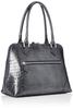 Cowhide Croc Embossed Bugatti Bag Cowhide Croc Embossed Handbag Made in Japan Genuine Leather Elegant Party Formal Wine Chocolate Navy Gunmetal Black
