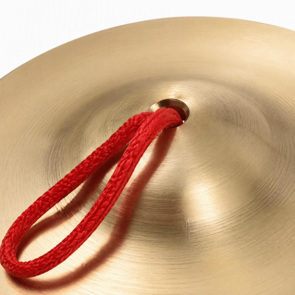 2PCS Brass Color Brass Cymbals Brass Material Hand Cymbals Percussion Instrument  Rhythm Practice