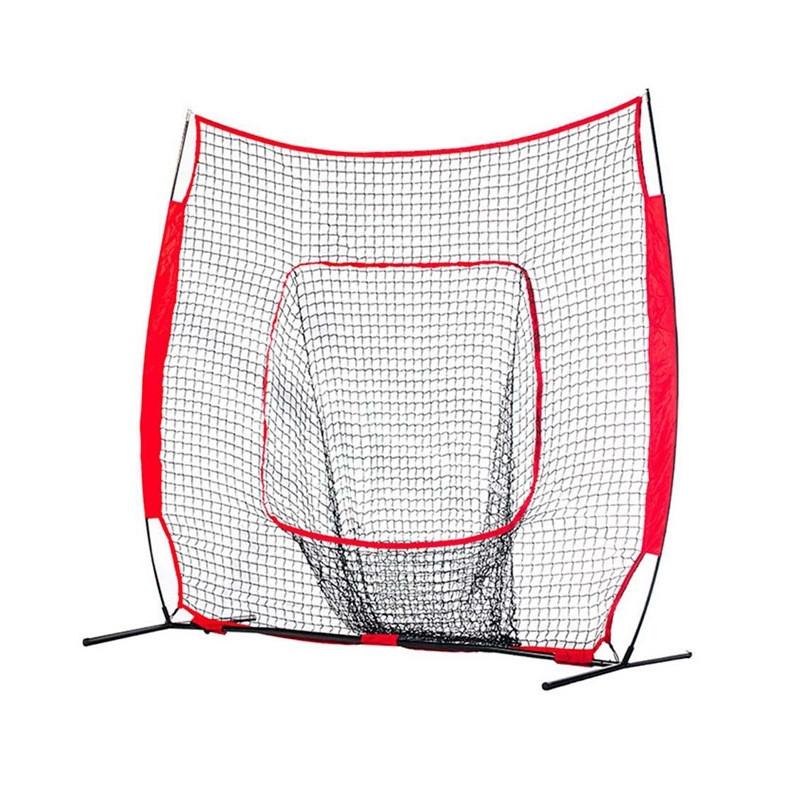Schlag- & Wurf-Übungsrahmen Outdoor Tragbar Baseball-Trainingszubehör Zusammenklappbares Baseball- & Softball-Übungsnetz