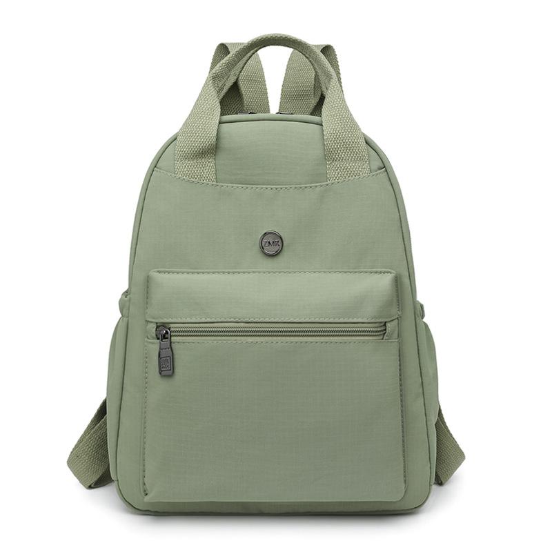 Solid Color Large Capacity Backpack Women Travel Backpack Lightweight College Student Schoolbag