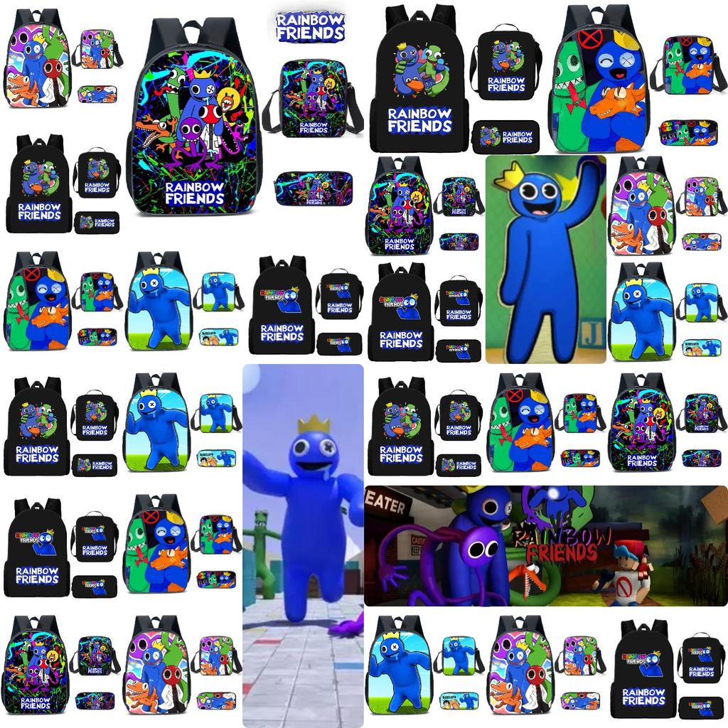 Rainbow Friends Cartoon Backpack For Kids 20l Capacity Oxford Fabric Breathable And Waterproof