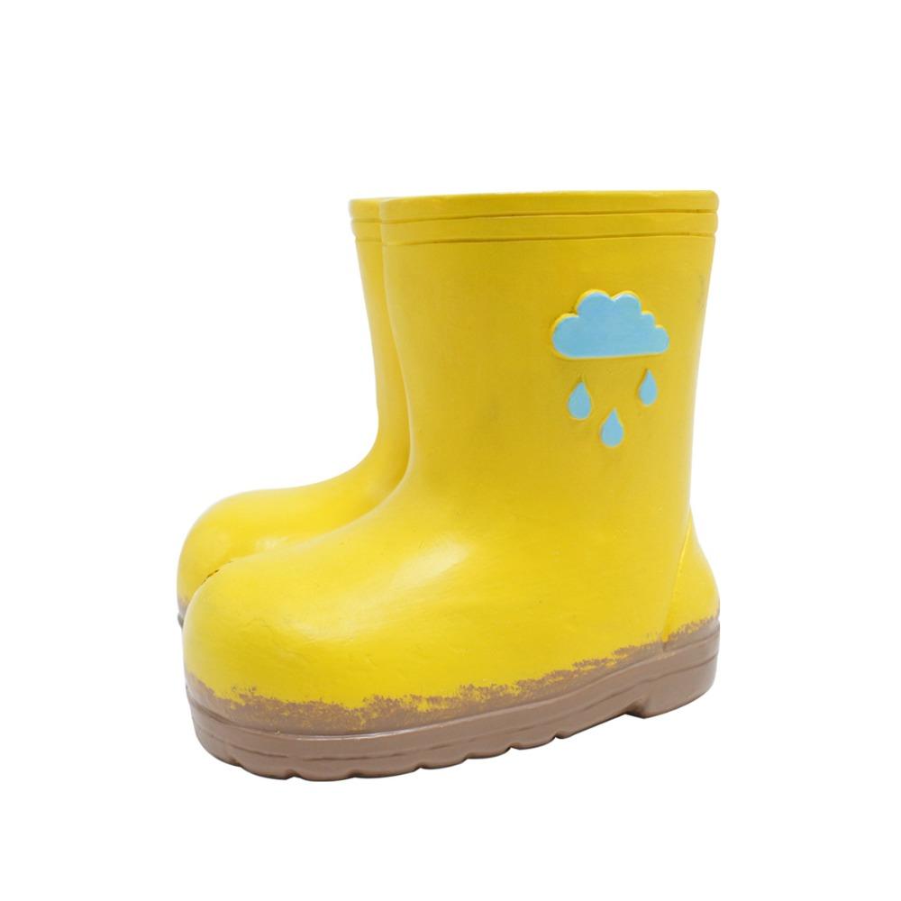 

Funny Flower Pot Decorative Vase Ornament Garden Decoration Rain Boot Planter Succulent жёлтый