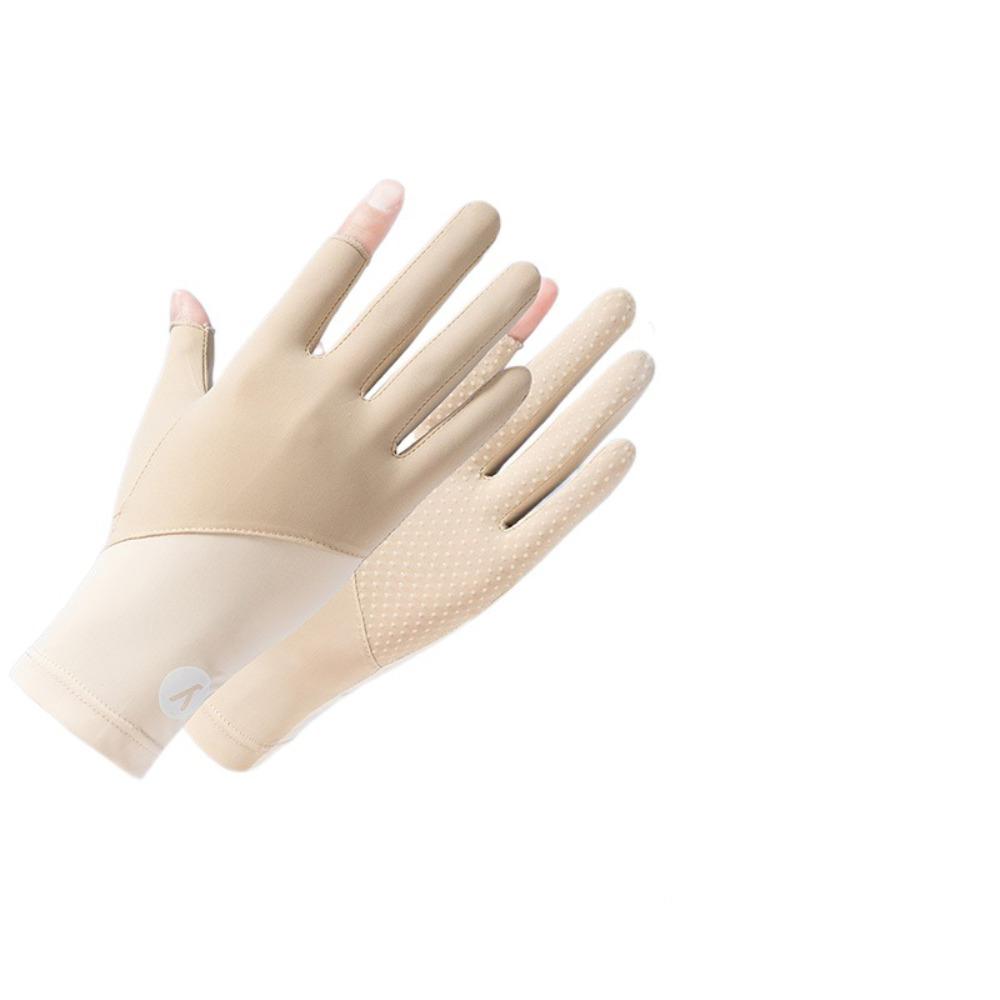 Anti-UV Ice Silk Gloves Touch Screen Sunscreen Gloves Fashion Mittens  Summer