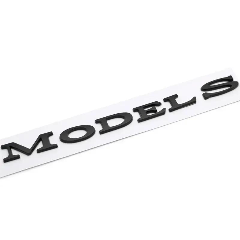 ABS Car Rear Sticker Letter Side Emblem Trunk Tail Badge for Tesla MODEL 3 MODEL S MODEL X Exterior Accessories
