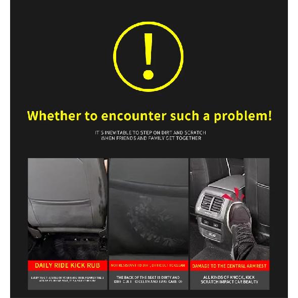 It Is Suitable for Hongqi H9/H7/H5/HS7/HS5/EHS3/EQM5 Seat Anti-kick Mat Rear Protection Car Interior Decoration Products