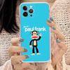 Classic Fashion Logo P-Paul F-Frank Phone Case For iPhone 17 16 15 14 13 11 12 Pro Max 16 Plus Transparent