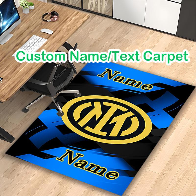 [Football Club Internazionale Milano (13) Printed Carpet] Durable Home and Office Area Rug, Kitchen Farmhouse Decorative Floor Mat