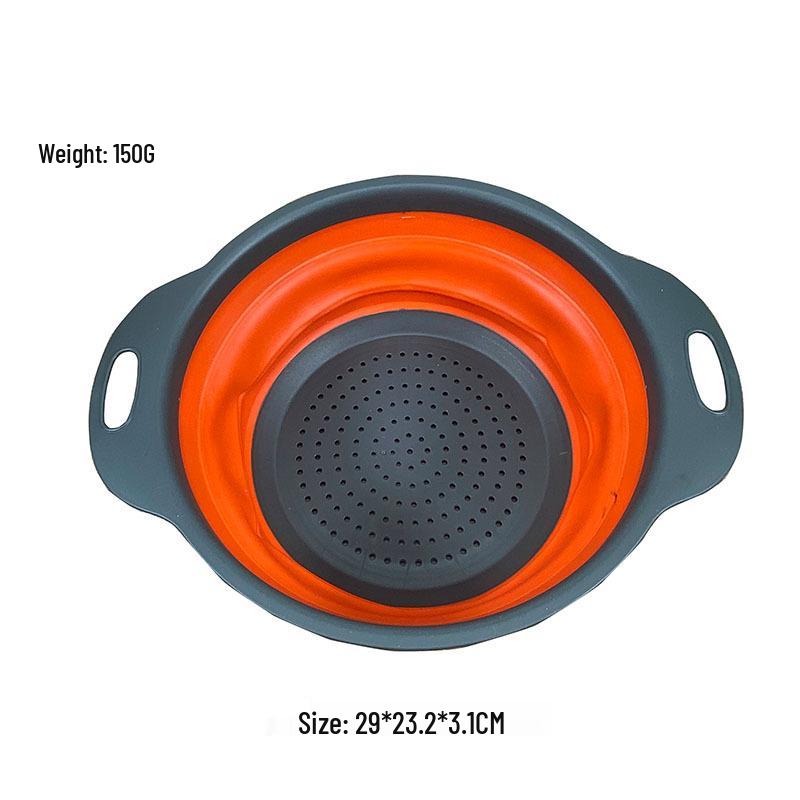 

Расширяемый силиконовый дуршлаг и таз для мытья: Многофункциональная, Складная Корзина для Полоскания