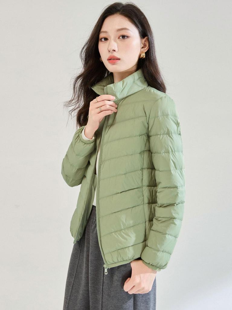 2025 Winter Lightweight Stand Collar Down Jacket - Simple Casual Short Outerwear