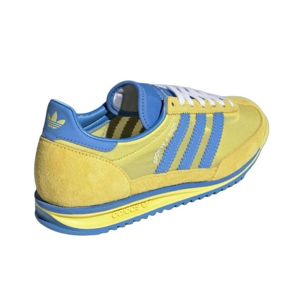 Sporty & Rich x adidas SL72 OG Hellgelb Damen Sneaker Echtblau Wolkenweiß JH6702
