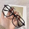 Large Frame Anti-Blue Light Glasses for Men & Women – Bestseller for Slimming Large Faces, Black Frame