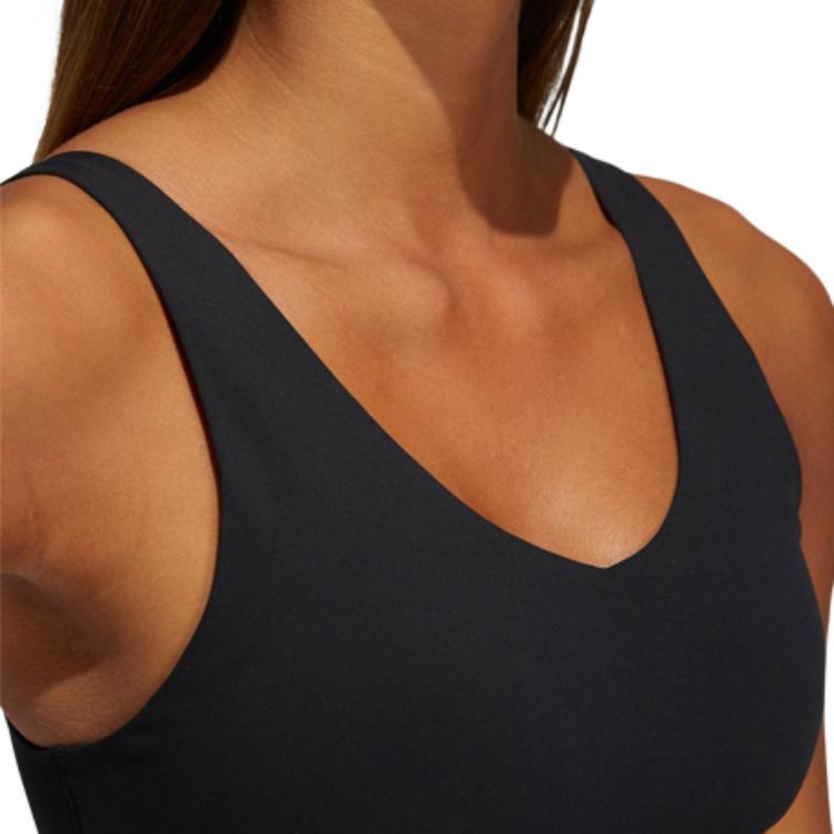 Adidas Sleeveless Sports Shirts Women's Black Other GL0609