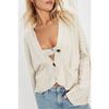 New Autumn and Winter Women's Clothing Short Twist Loose Solid Color Knitted Cardigan Jacket
