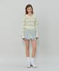GROVE Flavia Stripe Collar Knit (Mint)