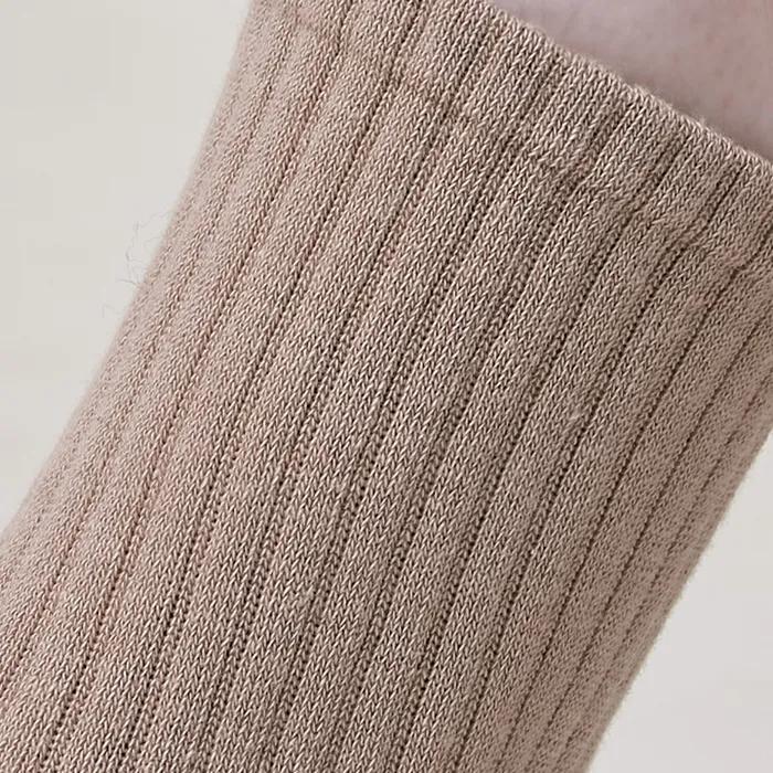 Basic ribbed quarter socks