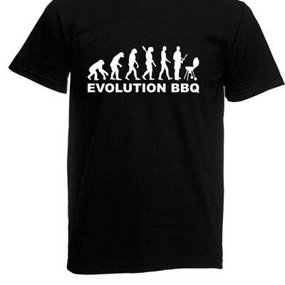 Mens T-Shirt Evolution BBQ I Sayings Funny