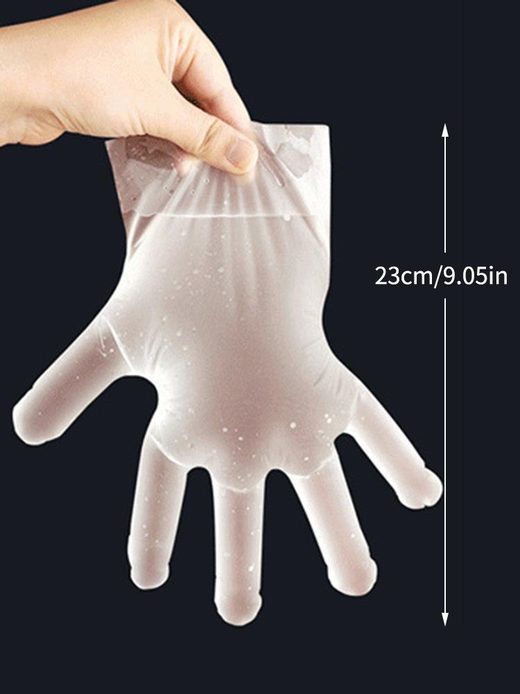 Disposable PVC Gloves - 50PCS Household Cleaning, Food Handling & Salon Gloves (Latex-Free, Powder-Free, MSizes)