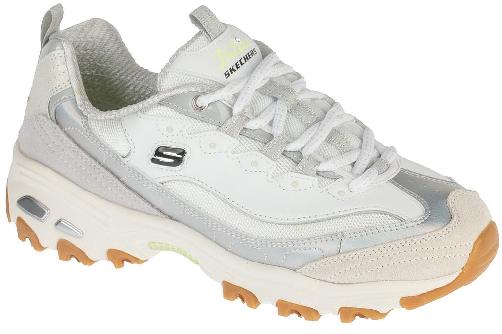 Skechers D'Lites - Dazzling Shine, Womens white Sneakers